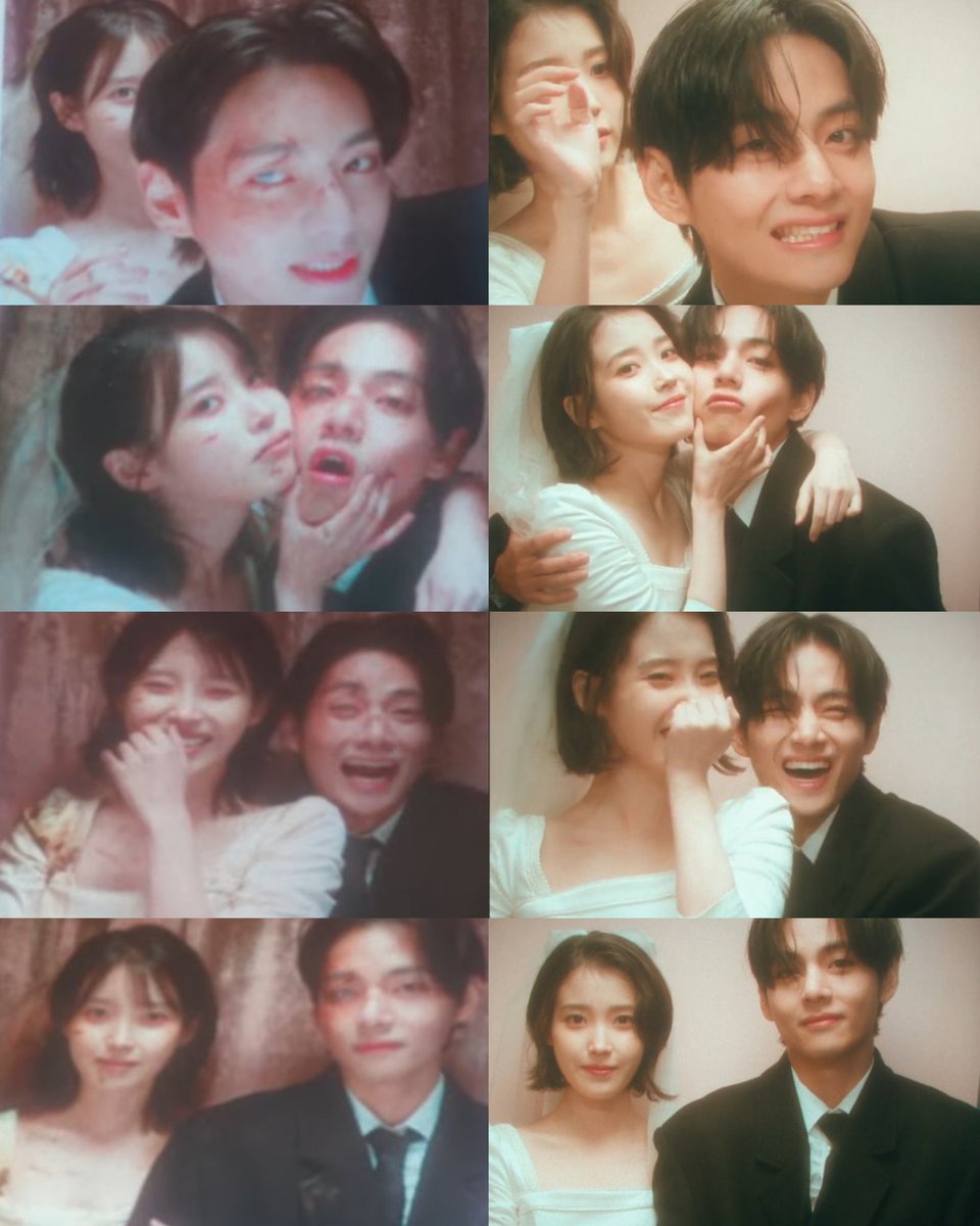 this part of the mv , iu and taehyung 🥺