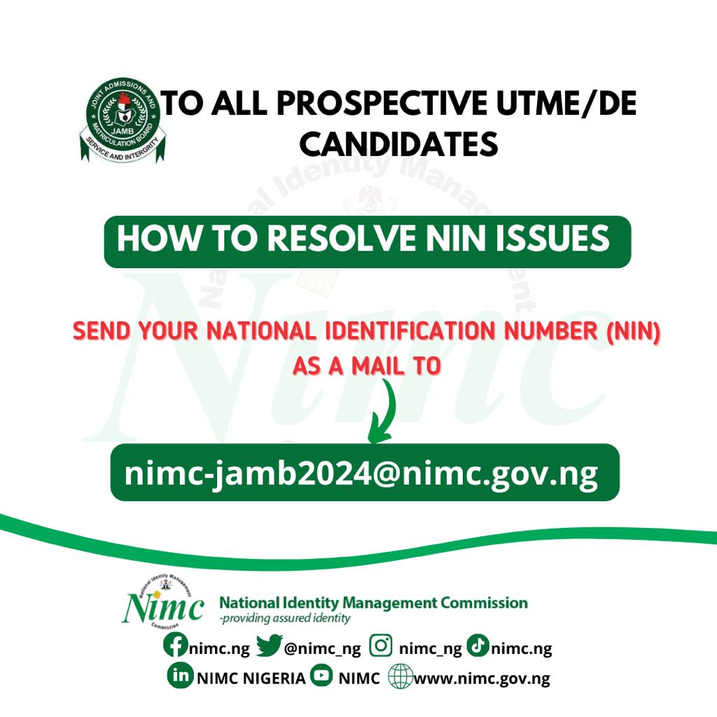 BMB1_Official's tweet photo. Exclusively for Jamb candidates.
#NIMCtips
#NIMCupdates
@nimc_ng @NimcSupport https://t.co/luTCde64AG