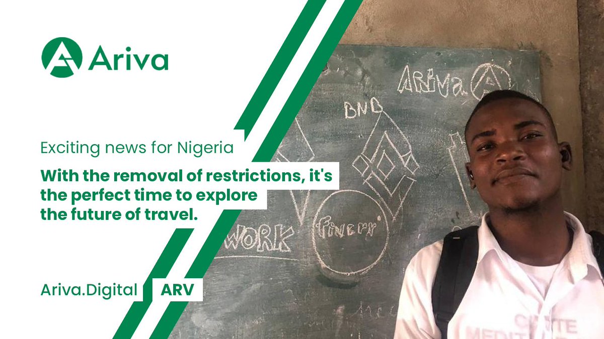 🎉 Exciting news for crypto enthusiasts in Nigeria! 🚀 With the removal of restrictions, it's the perfect time to explore the future of travel. #Ariva, your go-to for seamless travel bookings, welcomes you to join the crypto journey. Let's elevate tourism and embrace a new