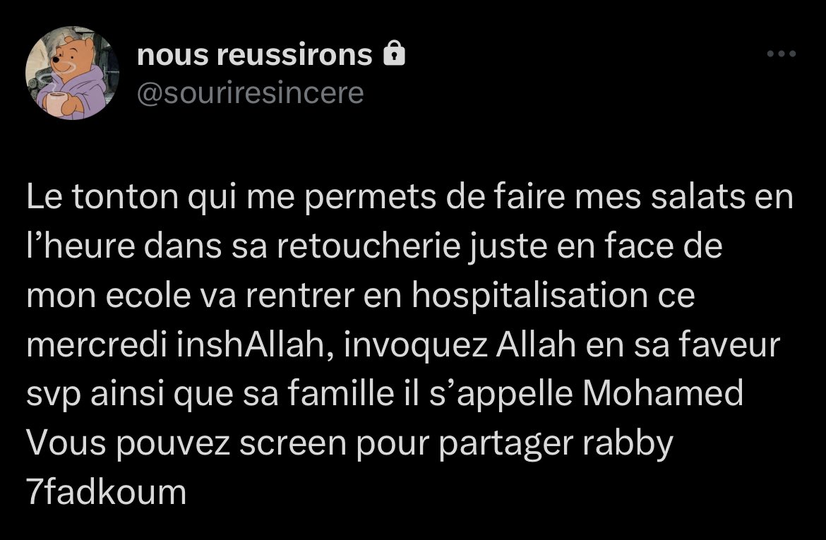 CalorAbdel's tweet photo. Salam Aleykum, si vous pouvez invoquer pour cet homme, ou au minimum partager ça serait super ! Baarak الله u fik https://t.co/t7PTpX12r9