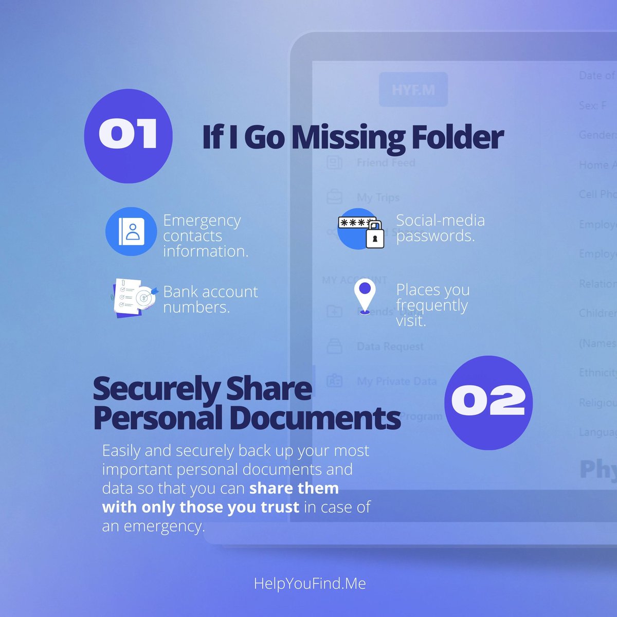 HelpYouFindMe's tweet image. We know that your teen’s safety comes first ☝️  #HelpYouFindMe is here to lend a hand🛡️ Our platform offers features specifically designed to assist parents and teens in staying safe in the digital and physical worlds.

Start your free trial today📲  helpyoufind.me/landing/parent…