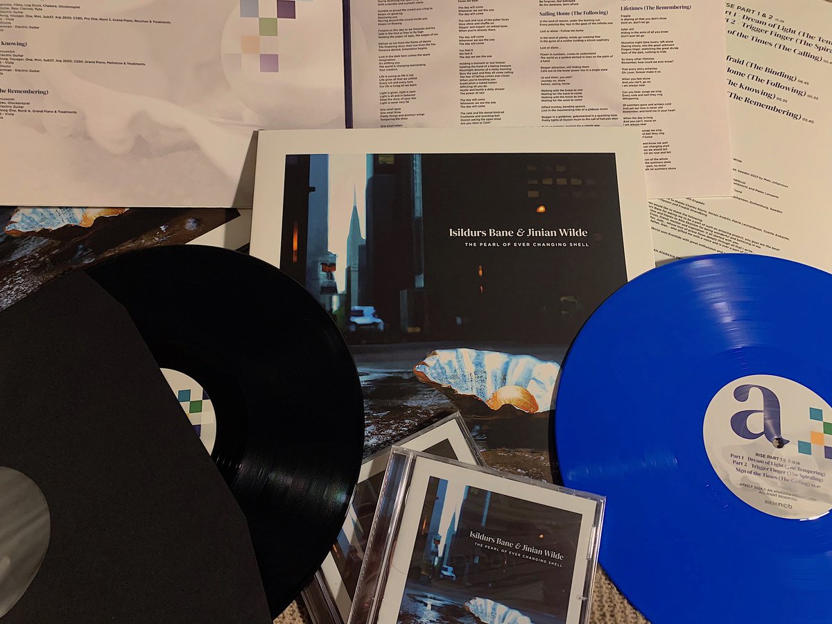 IBExpo's tweet photo. With a month to go the release of The Pearl of Ever Changing Shell by Isildurs Bane &amp; Jinian Wilde, CDs and LPs have arrived at IB HQ. https://t.co/TimAeW9Ur5
