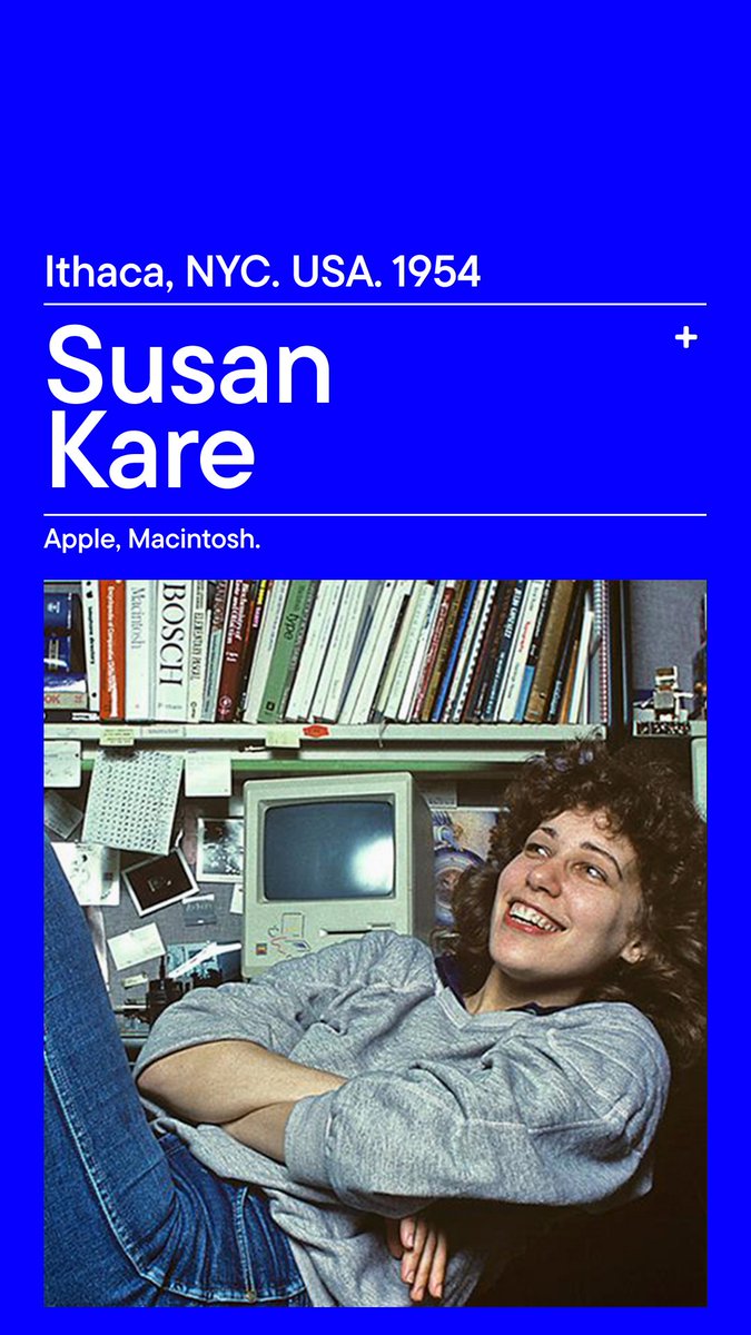 techiesClubHQ's tweet photo. 🌈 We're kicking off our series with a design visionary: Susan Kare! From 1983-86, she transformed how we interact with tech at Apple https://t.co/dWssrph1vl