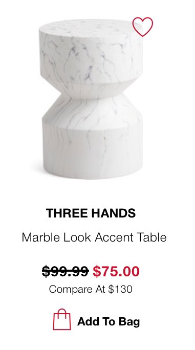 saycheesestyles's tweet photo. @tjmaxx do you know what material this is? It says marble look but I don’t know if it’s wood or metal or something else https://t.co/Fis3w8y1eD