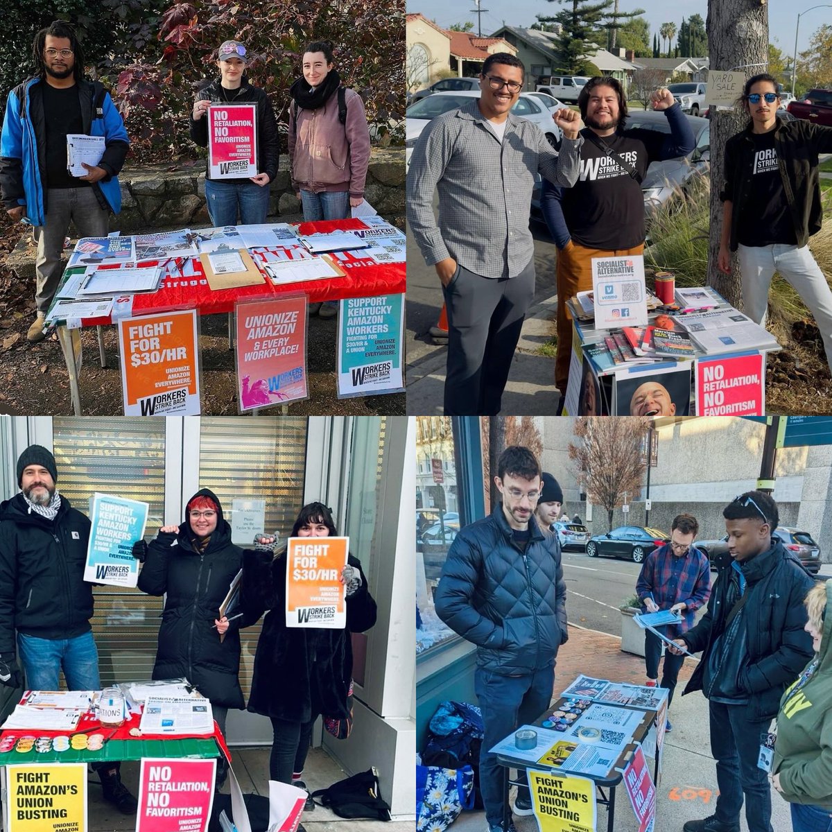 We started 2024 off strong with our first KCVG week of action of the year! WSB activists and volunteers from coast to coast have held community tables to get others involved in the fight to organize the biggest Amazon Airhub in the country. We’ve raised over $4,000 in one week!