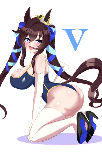#ウマ娘 #ヴィブロス    最近Vの字が好きです