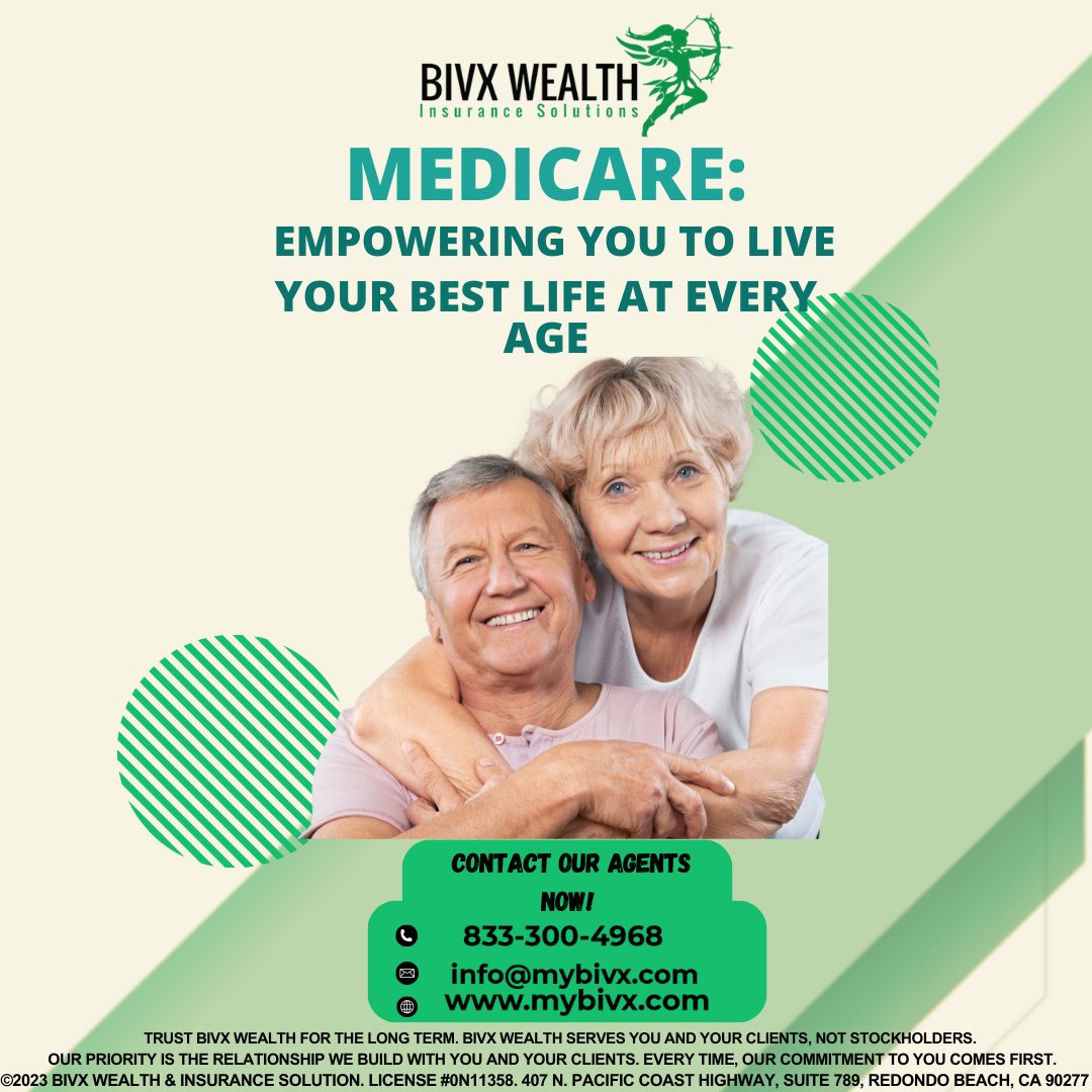 Unlocking the power of Medicare, because your well-being matters!
Embrace a life of vitality and fulfillment. 
Let Medicare empower you to live your best life. 
Your health, your happiness, your journey – let's make it extraordinary! 
#BIVX #MedicareEmpowers #YourBestLife