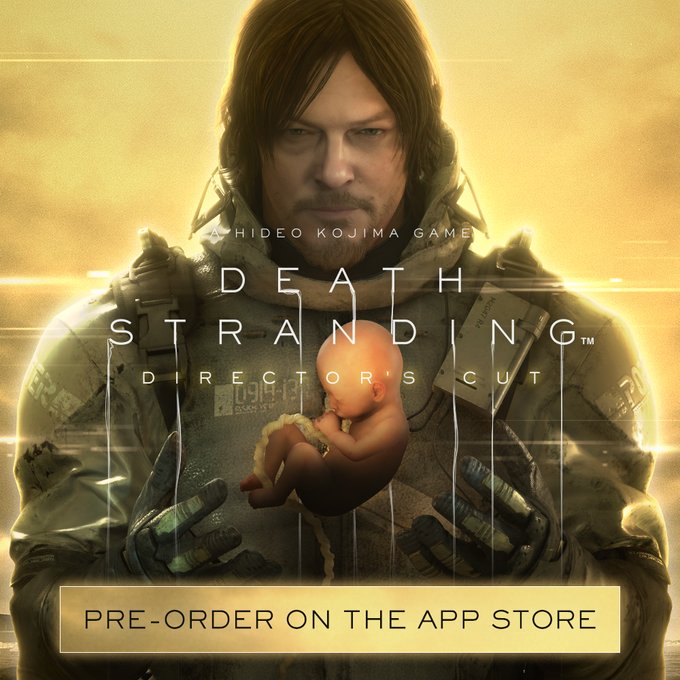 Felices del anuncio de <a href="/KojiPro2015_EN/">KOJIMA PRODUCTIONS (Eng)</a>
 #DeathStrandingDC estará en la App Store el 30 enero  2024 para su compra en los dispositivos compatibles!  
Estos son iPhone 15 Pro, iPhone 15 Pro Max,  iPad y macOS con el chip M1 chip o posterior.   
¡Disfrutad del 50% descuento!