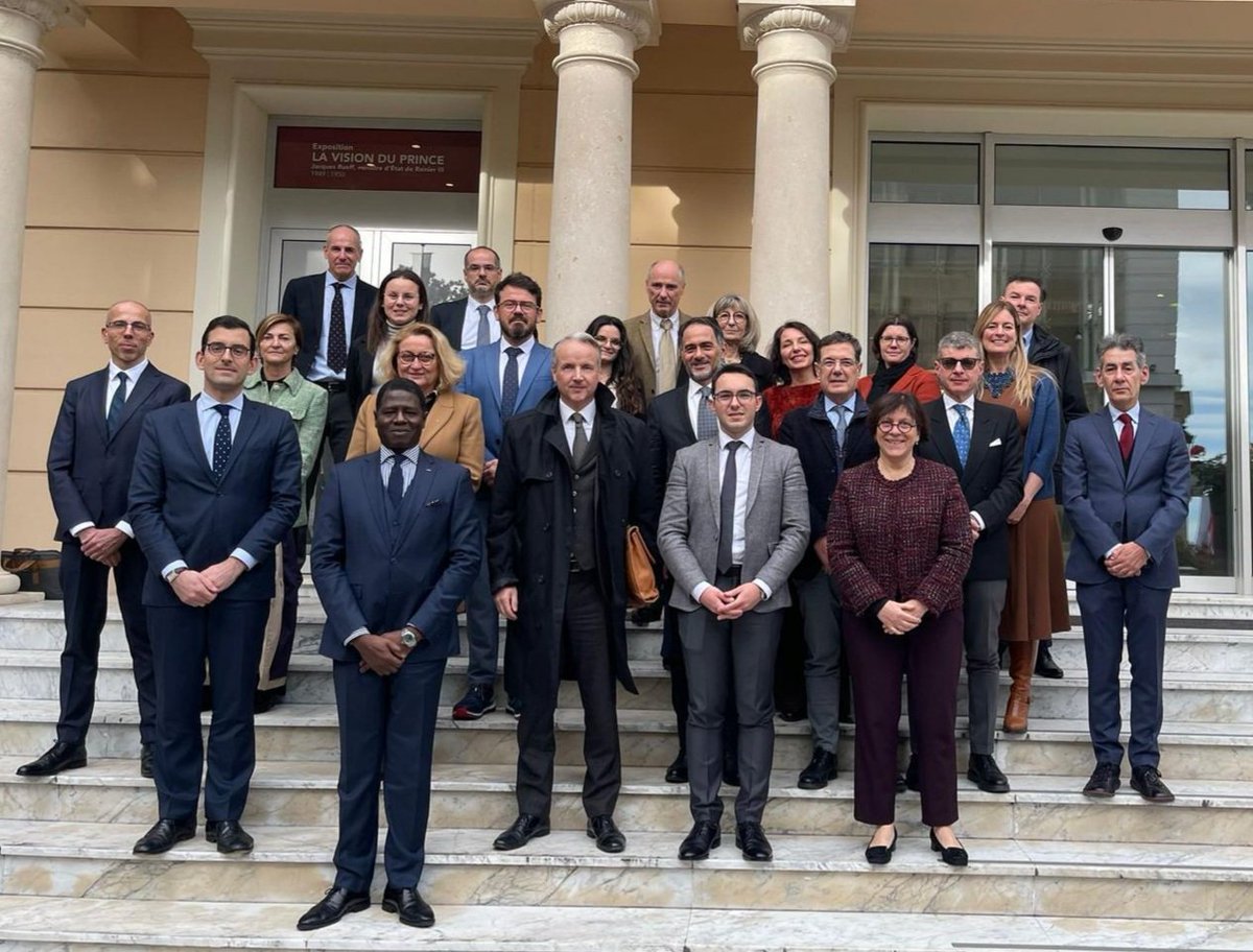LaFranceaMonaco's tweet photo. L'ambassadeur de 🇨🇵 Jean d'Haussonville a présidé la 56ème Commission de l'Accord #RAMOGE de coopération 🇫🇷🇲🇨🇮🇹 pour la préservation du milieu 🌊
#biodiversité #Prévention
@GvtMonaco
@OceanoMonaco
@Premarmed https://t.co/K7DsyuWI3r