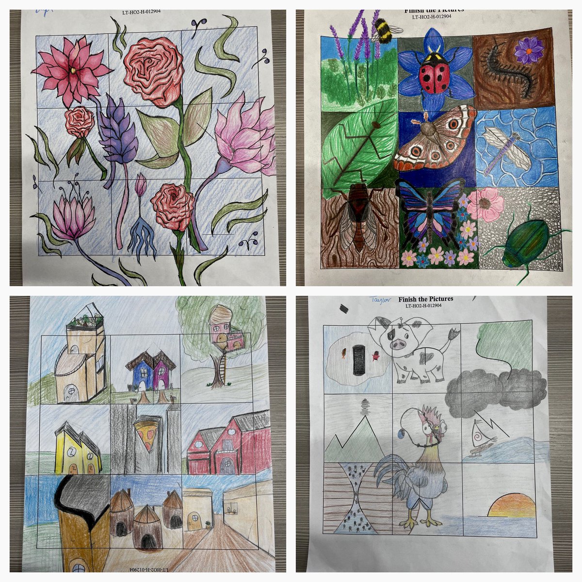 WorkmanNPHS's tweet photo. One of my favorites assignments of the year - Finish the Picture! It showcases students creativity, problem solving and abstract thinking! #DCPsych #NewPalProud @VoelzJames https://t.co/2Z7FXrwL01