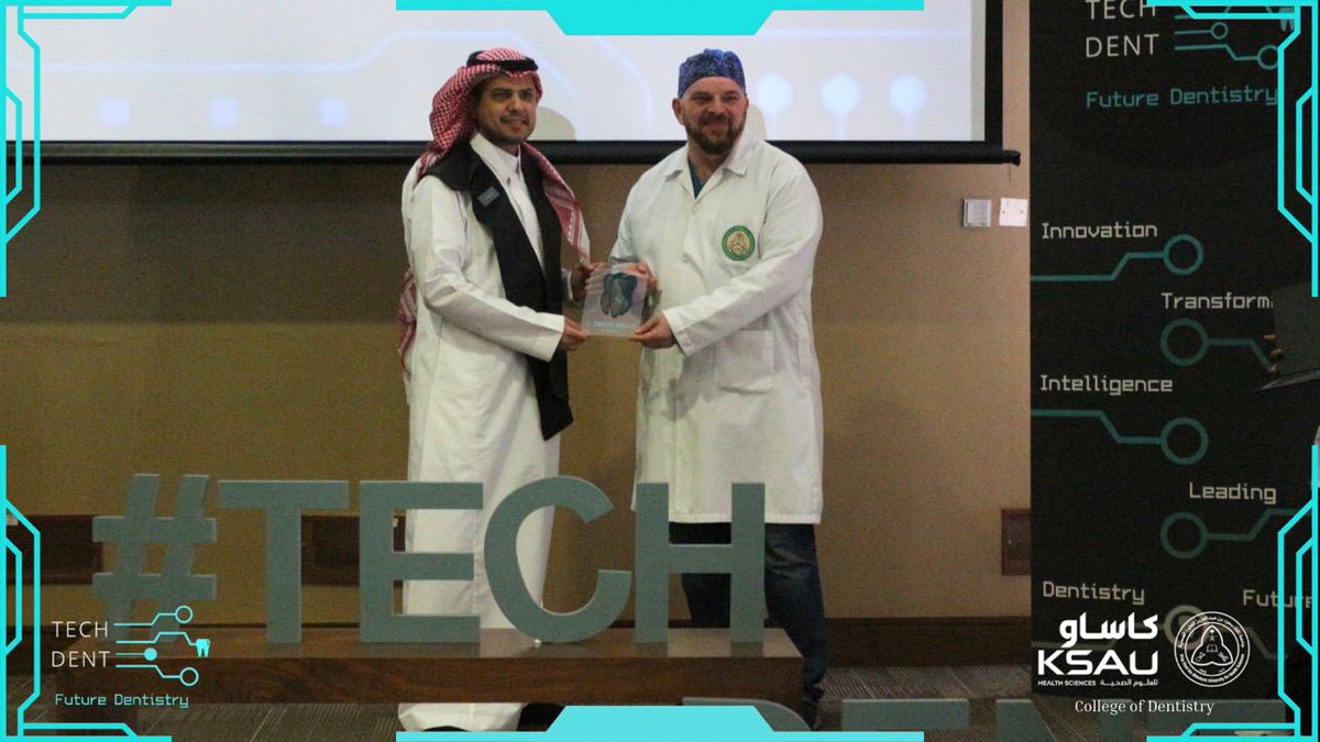 KSAU_HS_COD's tweet photo. ضمن برنامج #TechDent 🤖 

 قدم د. محمد عواودة محاضرة بعنوان 

“AI: The Good, The Bad, and The Ugly” https://t.co/9CsLMMHZda