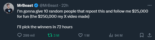 Si retwiteas esta foto MrBeast va a regalar 25mil dolares a 10 randoms. Grande el señor bestia y sus lol players <a href="/ZeldarLYT/">Zeldar♿</a> <a href="/lol_es/">League of Legends ES</a> <a href="/Xixauxas/">Xixauxas</a>