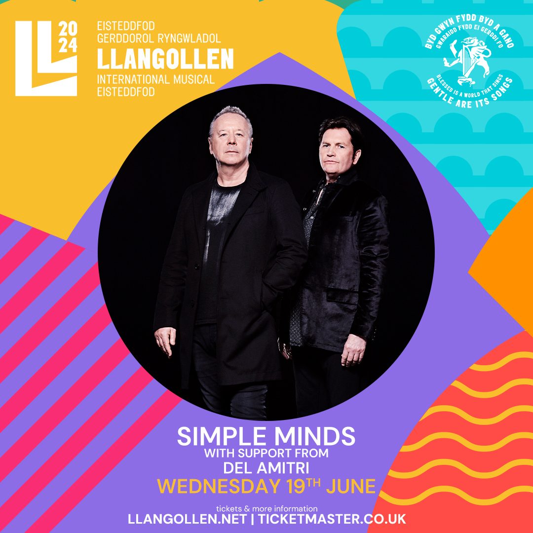 Just announced, Del Amitri will join @simplemindscom to perform at @llangollen_Eist in Wales on the 19th June. Tickets go on general sale this Friday at 9am UK time: ticketmaster.co.uk/event/1F00602C…