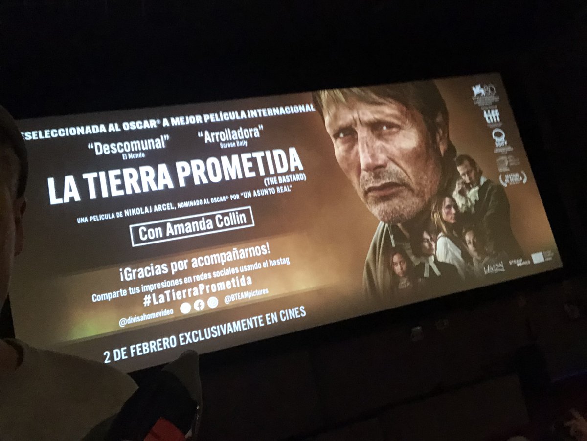 AlbertoArcosWeb's tweet photo. Ayer fui al estreno de #LaTierraPrometida #TheBastard #Bastarden (castellano, inglés y danés), si, la pelicula es danesa
Grandes interpretaciones, interesante fotografía, un buen guión y una buena dirección me hace deciros q vayáis a disfrutarla!
@BTeamPictures @divisahomevideo https://t.co/bGDYPctpHN