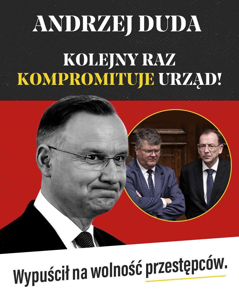 Przestępcy na wolności. Andrzej Duda ułaskawił swoich kumpli!