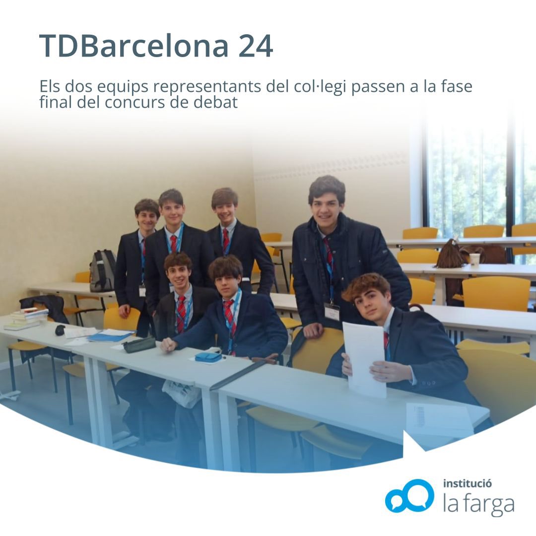 Després d'una intensa setmana de preparació,la TDBarcelona24 va iniciar amb èxit el concurs de debat. Amb un dia ple de debats apassionats, arguments, contraarguments i preguntes intrigants, els dos equips de La Farga van brillar i van assegurar el seu lloc a la fase final