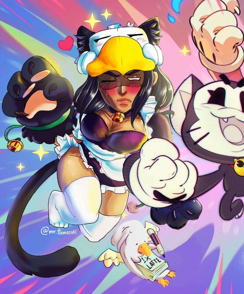 jajajaj no dormi pero, quedó! jaja perdón, lo siento, pero no había visto uno de Bo 🦅y como me gusta mucho, no pude resistir... :3 
Disfruten XD 
#BrawlStarsArt  #brawlstarsfanart #BrawlStars #bobrawlstars