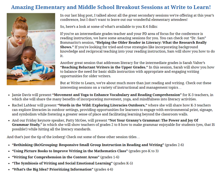 Write to Learn (@writetolearnmo) on Twitter photo Have a look at these amazing sessions at Write to Learn. Theres still time to sign up! #WTLMO <a href="/DoctorSam7/">Dr. Sam Bommarito</a> Have a look at these amazing sessions at Write to Learn. Theres still time to sign up! #WTLMO <a href="/DoctorSam7/">Dr. Sam Bommarito</a>