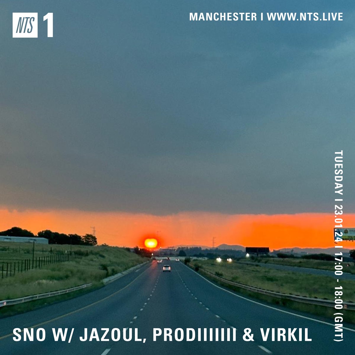 NTS Radio (@ntslive) on Twitter photo This week, <a href="/SNO_nongi/">Nongi Oliphant</a> focuses on 3 artists, JAZOUL, PRODIIIIIII, and Virkil Khaan
Live now at nts.live/1 This week, <a href="/SNO_nongi/">Nongi Oliphant</a> focuses on 3 artists, JAZOUL, PRODIIIIIII, and Virkil Khaan
Live now at nts.live/1
