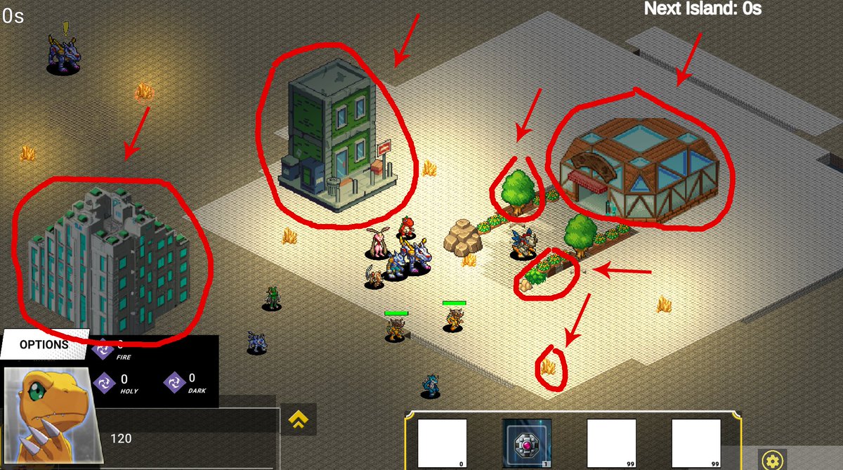 DravalonS's tweet photo. #1 Thank you all! Here are couple of examples I grabbed from Google and put them in the Beta of Game. Highligthed in red, is what I need the artist to do. Specially the buildings: https://t.co/C8eyCNKiOJ