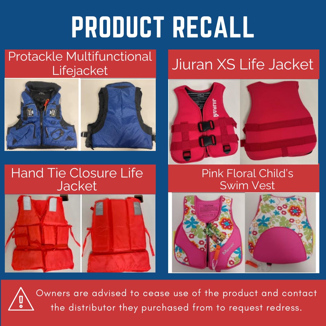 CanoeWales's tweet photo. BOUYANCY AID &amp; LIFE JACKET DROWNING RISK - PRODUCT RECALL!
We have been made aware of 25 Life Jackets which were bought on Amazon and Wish and pose a serious risk of drowning if used. 
Details can be found here: https://t.co/0uYM2JcfK6
Please share https://t.co/lwoykNCSps