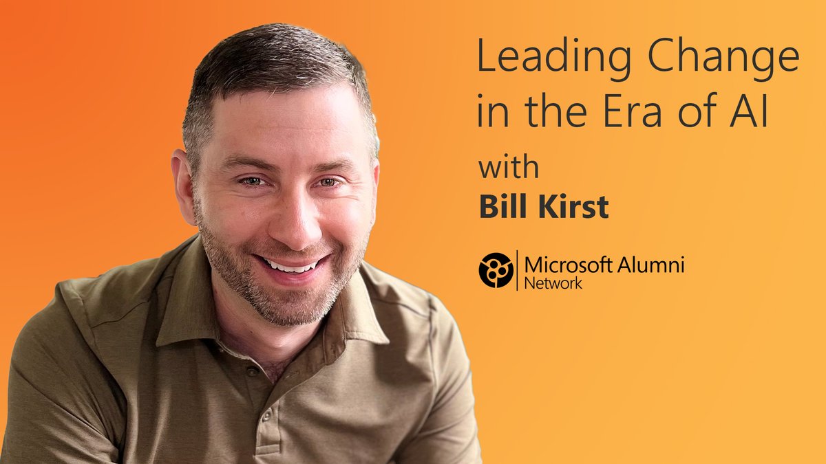 #AI is transforming the way we work and play. As business leaders, we need to be prepared to develop new competencies and support our teams. On 2/28, join #MSFTAlum Bill Kirst and learn tools and strategies to manage and grow in this #culturechange. microsoftalumni.com/s/1769/19/inte…