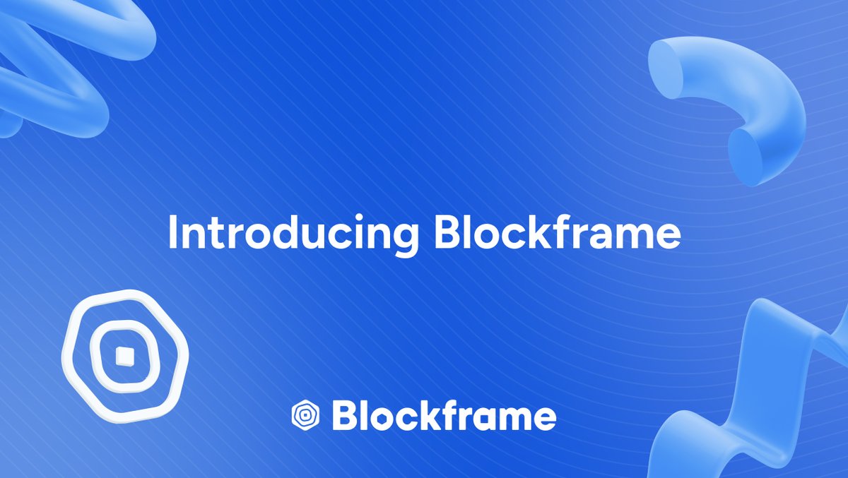 Blockframe tweet media