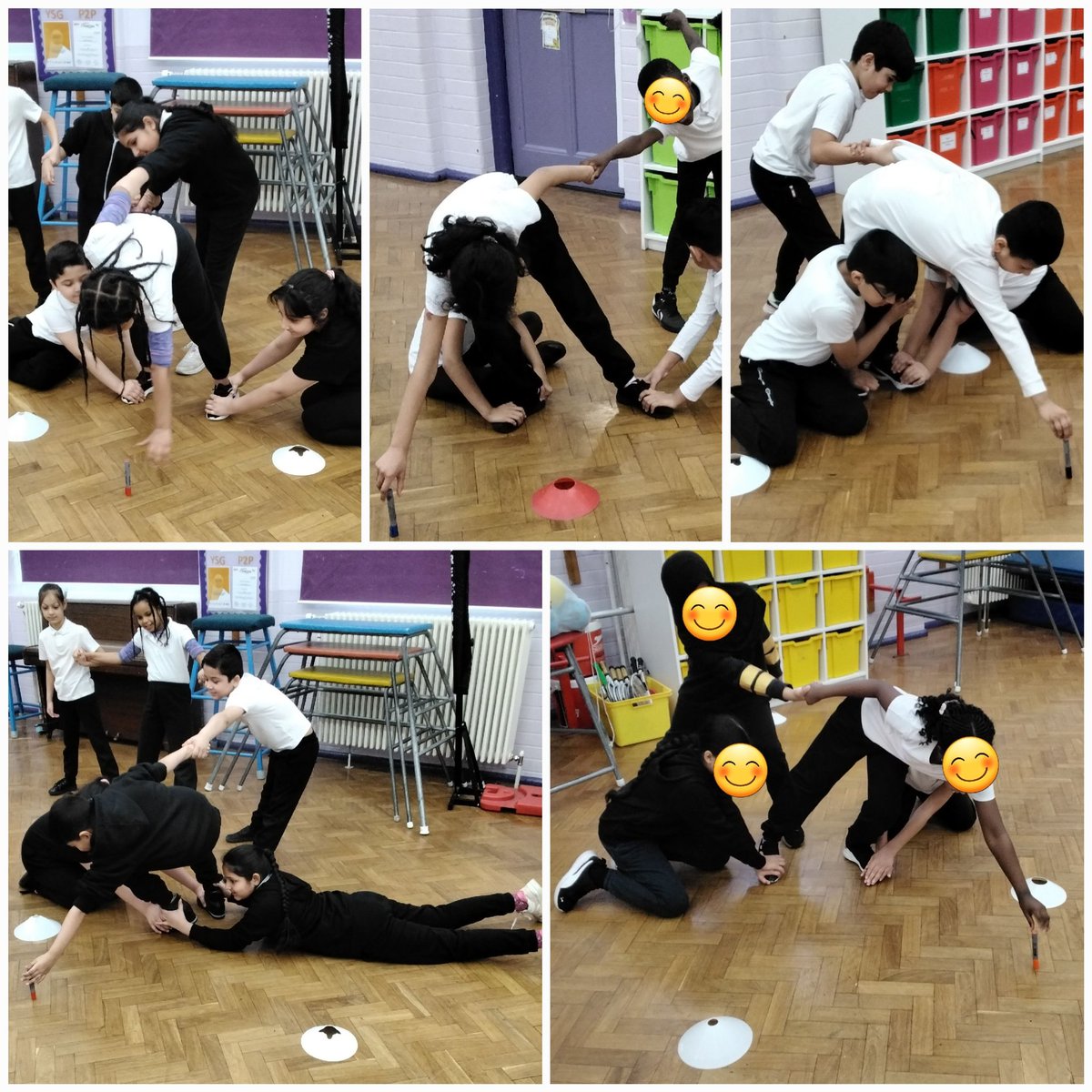 LeighPrimary's tweet image. In PE today, Year 4 continued collaborating to make effective teams in order to place a marker pen down (standing up) as far as possible from behind the cones. This required communication, strategies and cooperation.  #teamworkmakesdreamwork @voice21oracy @leightrustb8