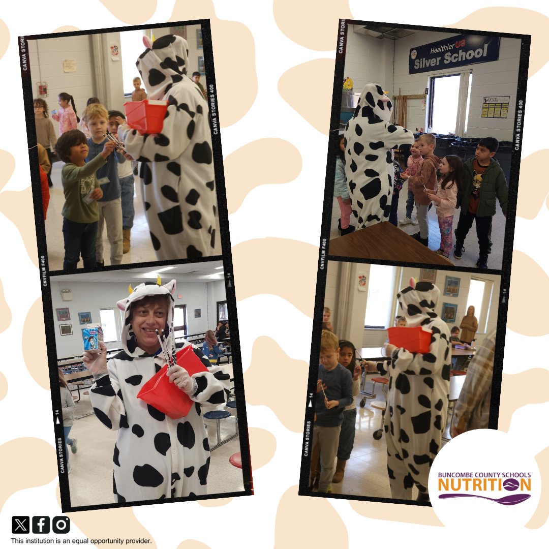 Throwback to National Milk Day at West Buncombe Elementary School! 🥛 Miss Donna Deskins dressed to impress and gave students some cow print pencils for the occasion. 🖤🐮🤍

@CraneSchools #wearecrane #YumaAZ #YumaArizona #Yuma #AZschools #Yumacounty