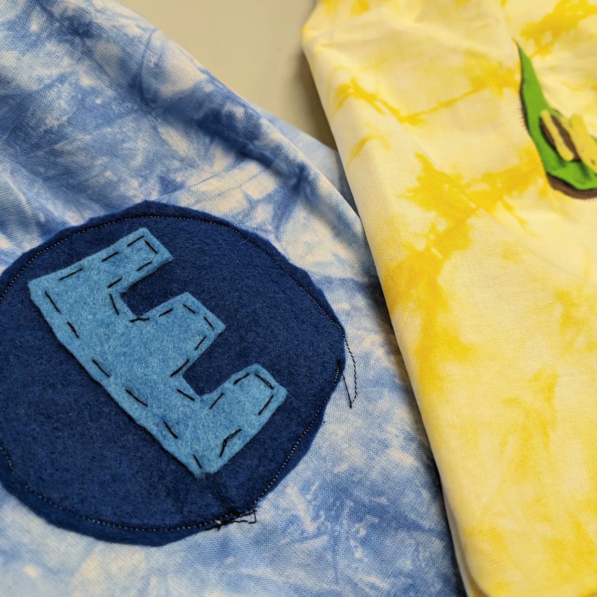 The first of the Year 7 Drawstring Bags are complete.... 
Inspired by Pop Art! 

Tie-dyed, applique logo and a constructed product! Well done to Emily and Isla! 

@qes_y7 

#textiles #ks3textiles #designtechnology #arttextiles #DT #creative #unique
