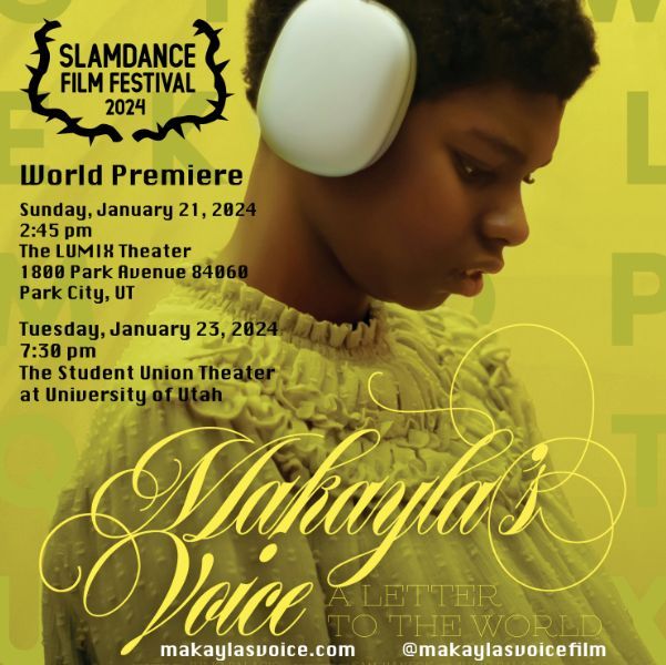 FilmFatalesOrg's tweet image. MAKAYLA'S VOICE, produced by #FilmFatales member Sasha Levinson and directed by Julio Palacio is premiering at #Slamdance! Catch it Tuesday January 23rd at The Student Union Theatre at the University of Utah.

Learn more: buff.ly/3S0YcXC 

#SashaLevinson #JulioPalacio