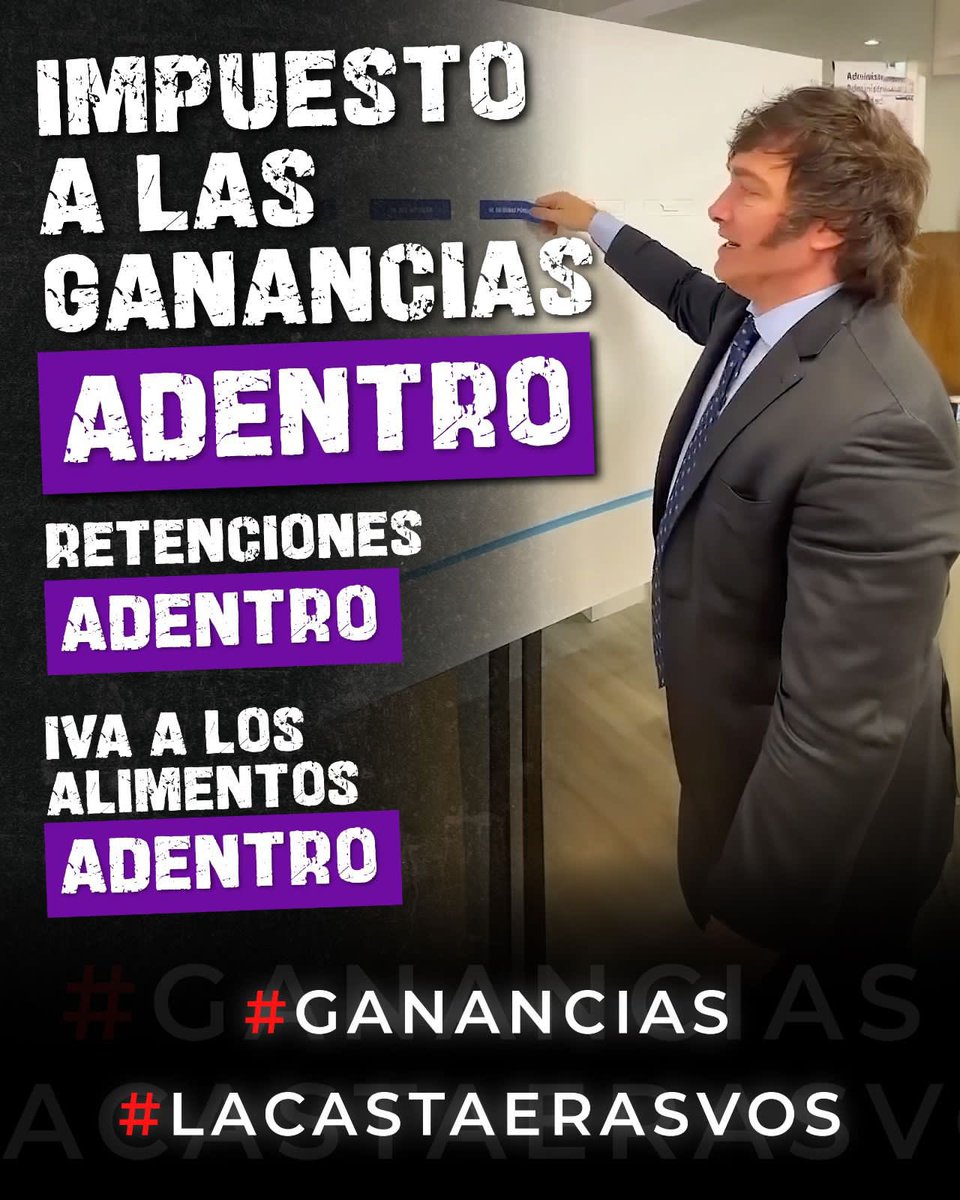 MartinMarinucci's tweet photo. Al final pasa lo que @SergioMassa te había avisado. El salario no es #Ganancias Pero para Milei #LaCastaErasVos y te vuelve a cobrar por trabajar. https://t.co/Z8OnuT3nDa
