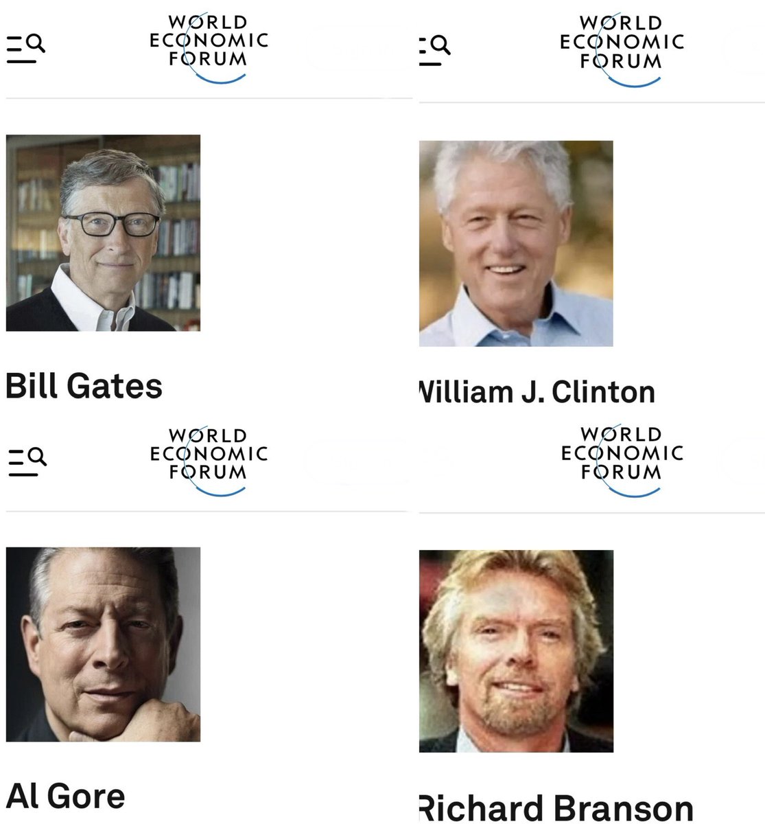 OVNIS_UFOs's tweet photo. @RobinDelEspacio Pedófilos miembros del Foro Económico #WEF hermanos del 🐍#culto #mason que visitaban la ✡️#IslaDeEpstein del #Mossad https://t.co/xv5gz50q40
