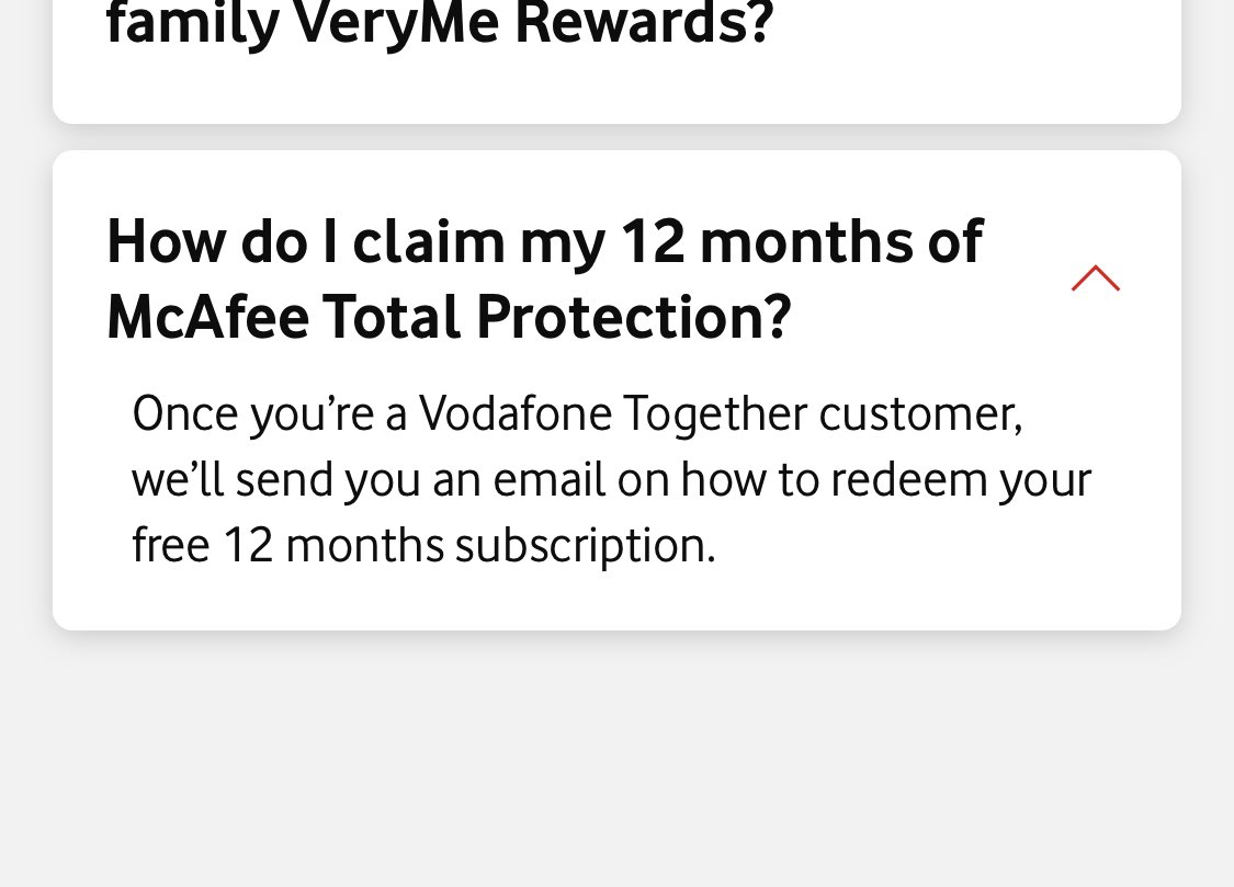 Vodafone only look after their new customers. Discovered that this reward is not available to me after renewing my contract with them <a href="/VodafoneUK/">Vodafone UK</a> time to start shopping around in future.