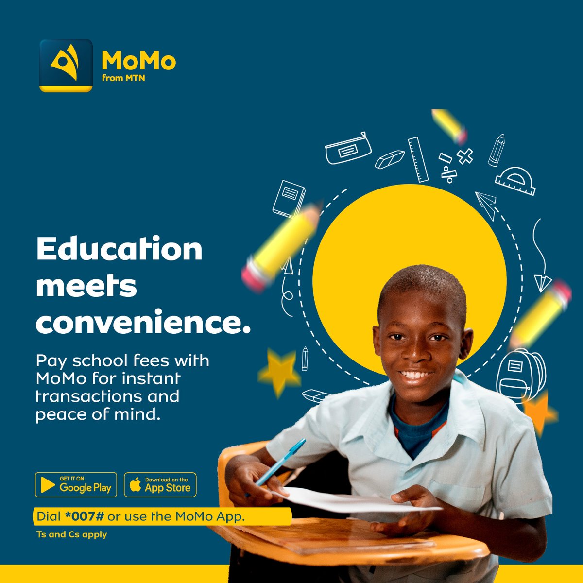 MTNEswatini's tweet image. Paying school fees just got easier! 📚💸 Say goodbye to long lines and paperwork, and hello to convenience.  With MoMo, it's as easy as 1-2-3. ⚡️💳

#JustMoMoIt #EducationMadeEasy #PayWithEase