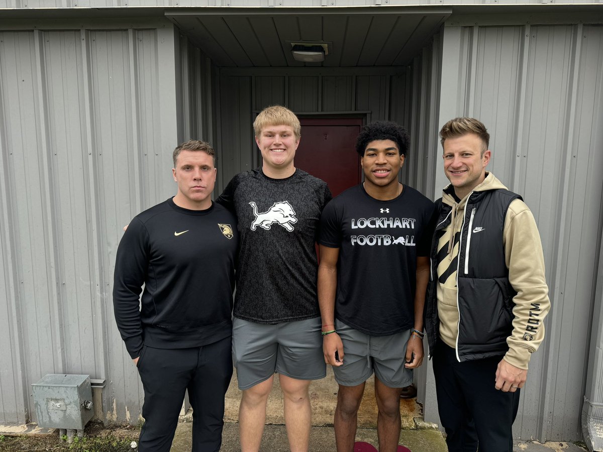 Todd Moebes (@coachmoebes) on Twitter photo Appreciate <a href="/MikeViti/">Mike Viti</a> & <a href="/Coach_Worley/">Cody Worley</a> from <a href="/ArmyWP_Football/">Army Football</a> for stopping by to talk to <a href="/AshtonDickens11/">Ashton Dickens</a> & <a href="/BradySteph68/">Brady Stephenson</a>
@CitLockhartTX <a href="/LockhartISD/">Lockhart ISD</a> <a href="/LocLions/">Lockhart Athletics</a> <a href="/THSCAcoaches/">THSCA</a>
#straightlinerecruiting Appreciate <a href="/MikeViti/">Mike Viti</a> & <a href="/Coach_Worley/">Cody Worley</a> from <a href="/ArmyWP_Football/">Army Football</a> for stopping by to talk to <a href="/AshtonDickens11/">Ashton Dickens</a> & <a href="/BradySteph68/">Brady Stephenson</a>
@CitLockhartTX <a href="/LockhartISD/">Lockhart ISD</a> <a href="/LocLions/">Lockhart Athletics</a> <a href="/THSCAcoaches/">THSCA</a>
#straightlinerecruiting