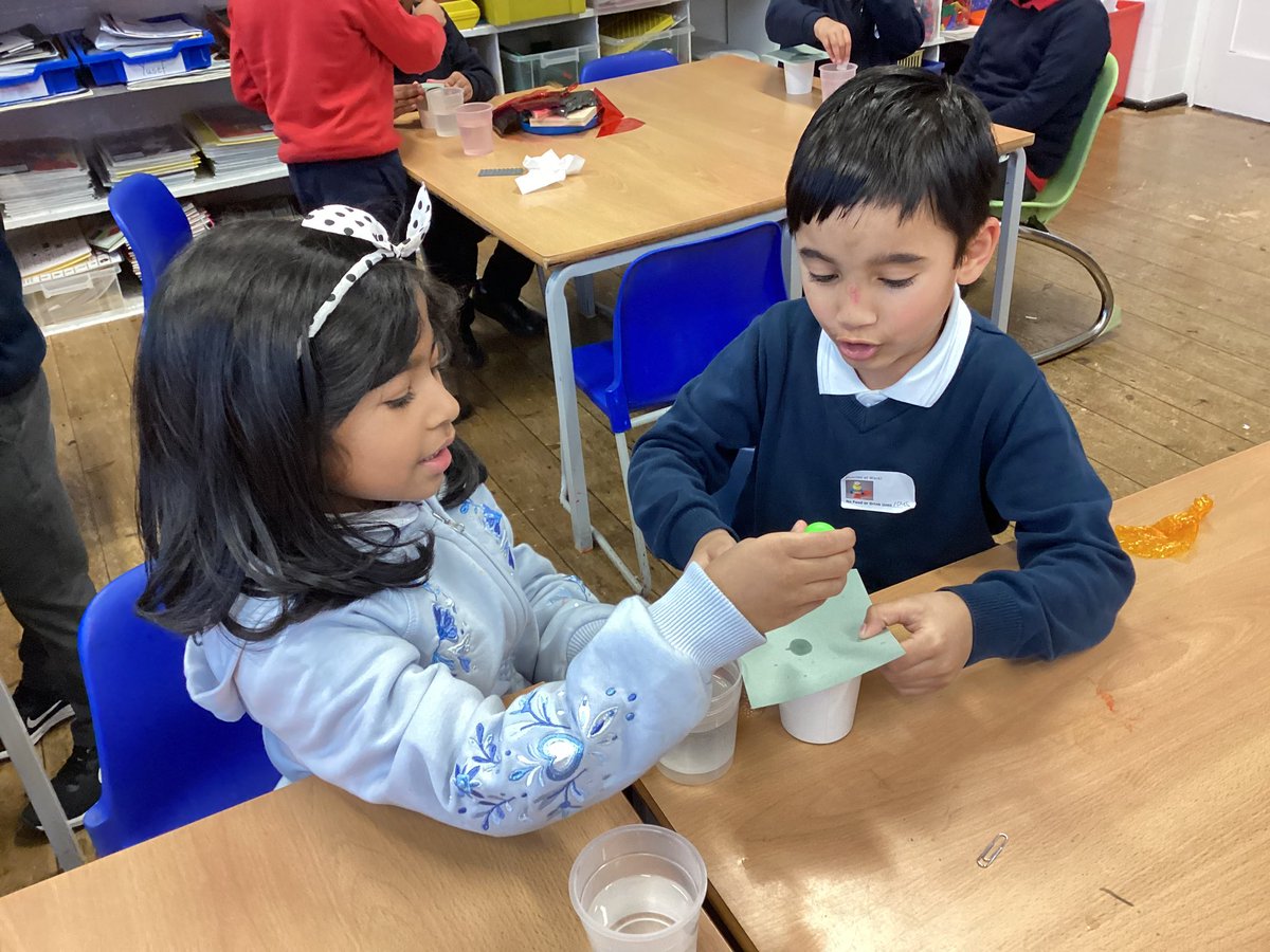 MayflowerSch's tweet photo. Which material will make the best cup for Lima to have a drink of milk? Quick!!! She needs to cool her tongue! #science #investigation #waterproofornot #fairtest #matisse https://t.co/oPHhweFb6b
