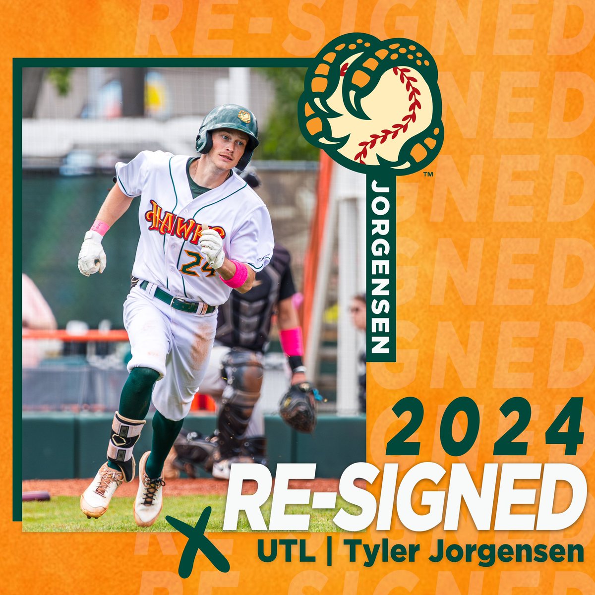 The first of our player re-signs for the 2024 season⚾️

Tyler Jorgensen will return for another season as the Boise Hawks Franchise Player!

We are excited to have Jorgensen back and are looking forward to another great season!