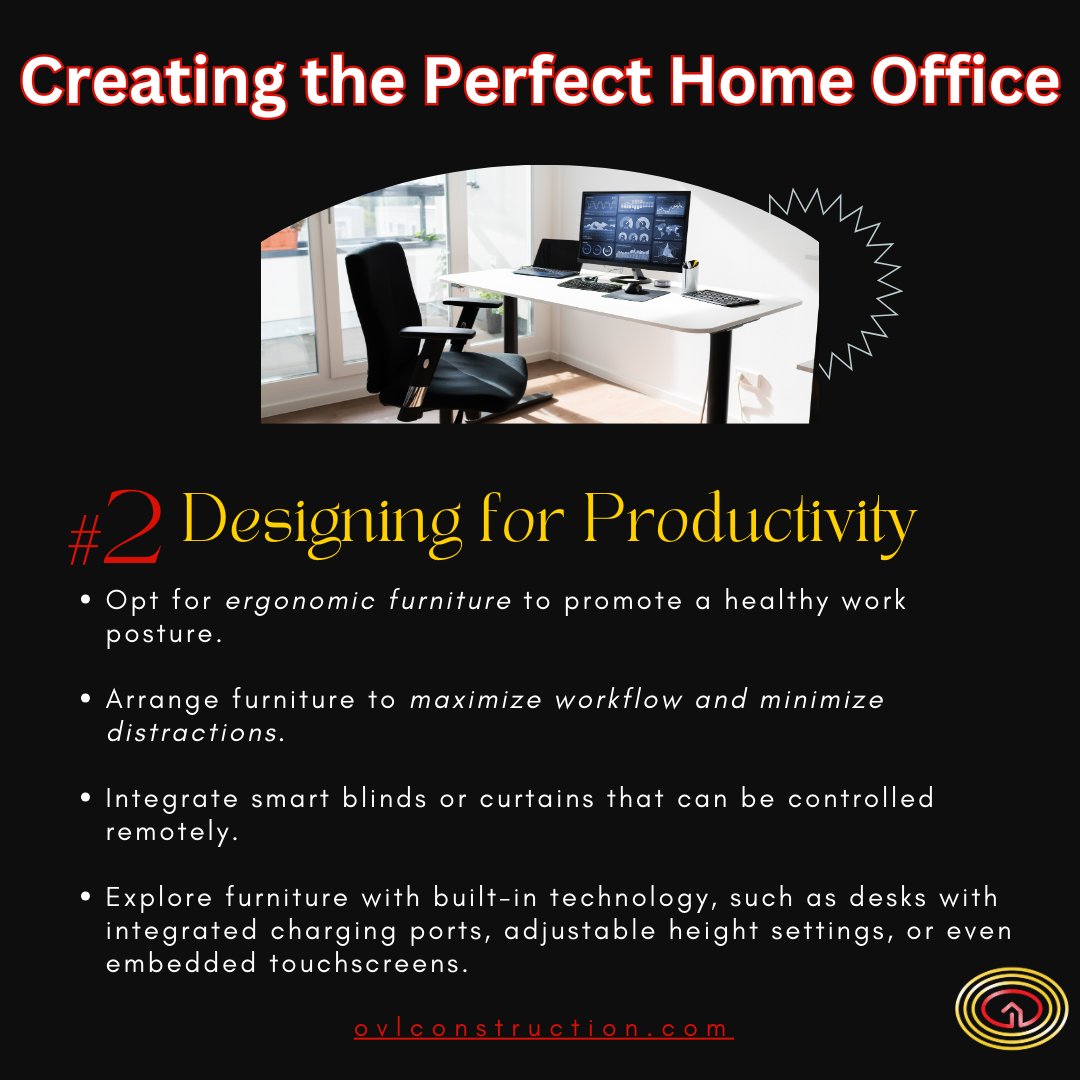 Boosting Productivity: Designing a Home Office for Success 🏡✨🖥️
#ProductiveWorkspace #ErgonomicDesign #HomeOfficeTips
