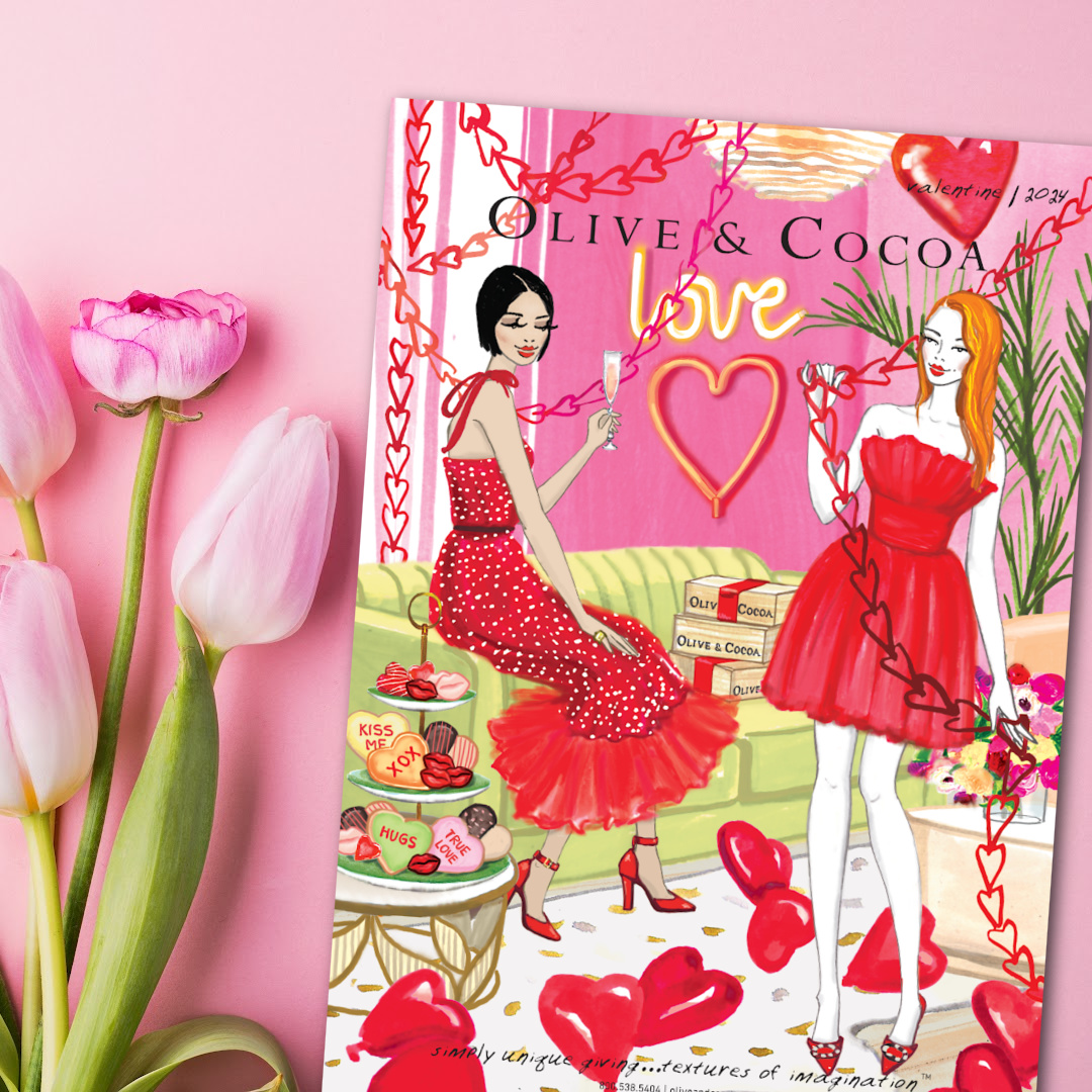 Check your mailbox! 📫❤️ Our Valentine's Day catalog is here to make hearts flutter! #oliveandcocoa #valentinesday #giftingcompany #newcollection #valentines #valentinegiftideas #valentinesdecor #giftsforvalentines #catalogshopping #mail #holidayshopping #gift #boutique