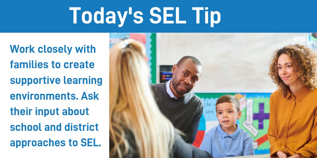 caselorg's tweet photo. #TipTuesday: Engaging families is key to building an environment for students that reinforces #SEL practices throughout the day.
More on engaging families as partners: https://t.co/dslLH5uTy2 https://t.co/LoYCJlXFaY