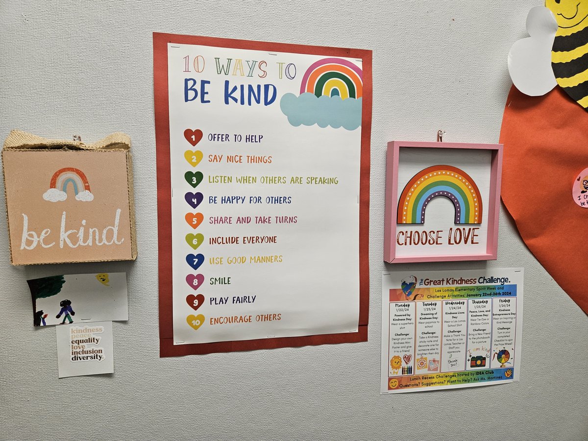 The Great Kindness Challenge is on <a href="/LasLomasSchool/">Las Lomas</a> 🦁🩷😊 See everyone at lunch today for our Kindness Note Exchange!💌 <a href="/LHSchools/">La Habra Schools</a> <a href="/KidsforPeace/">Kids for Peace</a> #thegreatkindnesschallenge #kindnessmatters