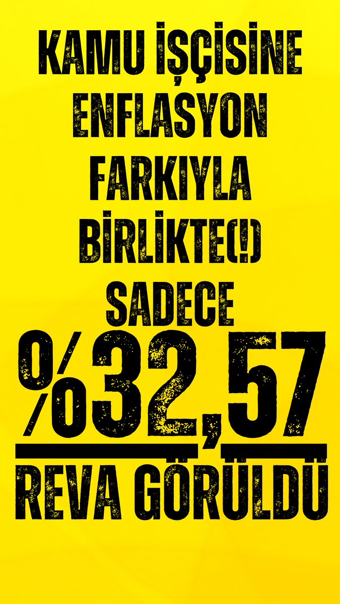 #Kamuişçisi kendisine reva görüleni kabul etmiyor!

Bu komik zamdan dahi bazı kurumlardaki işçiler yararlanamıyor.
Bu durum ek protokol yapılıp çözülmeli ve kamu işçisine hak ettiği seyyanen zam hemen verilmeli!
#İsciNeistiyor 
<a href="/isikhanvedat/">Prof. Dr. Vedat Işıkhan</a>
<a href="/csgbakanligi/">T.C. Çalışma ve Sosyal Güvenlik Bakanlığı</a>
<a href="/turkiskonf/">TÜRK-İŞ</a> 
<a href="/hakiskonf/">HAKİŞ KONFEDERASYONU</a>