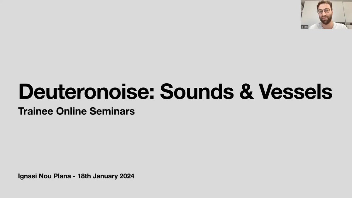 Just wrapped up an incredible second round of Deuteronoise Online Trainee Seminars last Thursday with two truly engaging presentations by Ignasi Nou on sounds and vessels and by Emanuela de Lisa on ascidian biodiversity and noise pollution! #JPIOceans