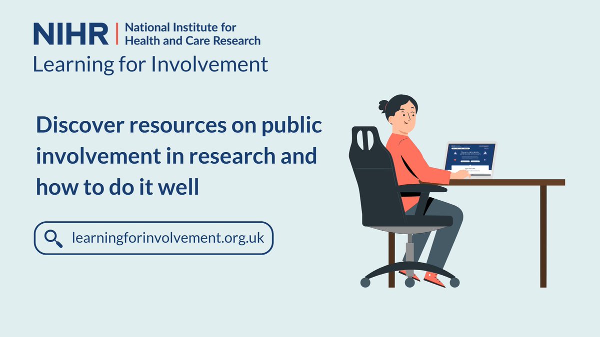 Whether you’re looking to involve people in research, or looking to get involved yourself, you’ll find the support you need on the revamped Learning for Involvement! Start your journey here: learningforinvolvement.org.uk/?utm_source=tw…