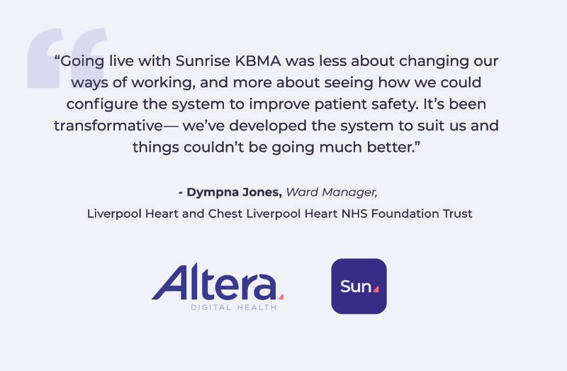 AlteraDH_UK's tweet image. @LHCHFT became one of the most digitally mature trusts in England following the roll out of closed loop medication management with Sunrise KBMA enabling them to improve patient safety and reduce clinical time by improving administrative processes. Here is what Dympna Jones said: