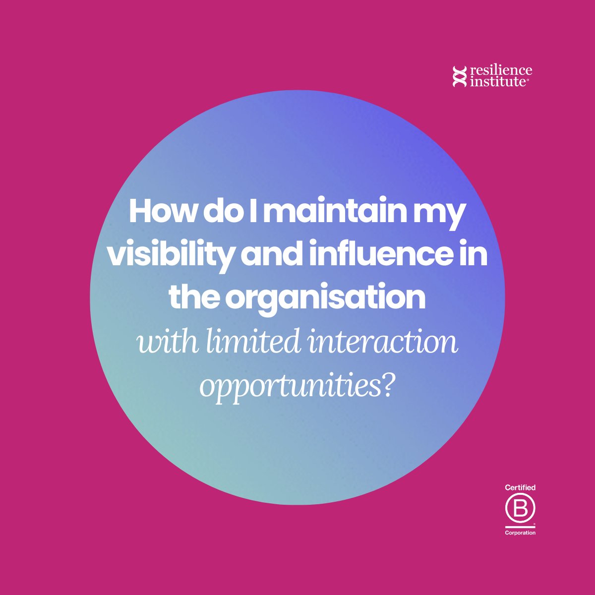 Just like how if you think of a red car you begin to see red cars everywhere (called the Baader-Meinhof Phenomenon or Frequency Illusion), if you prepare yourself for opportunities, visibility, and influence then you start to see those chances arise and confidently step into them