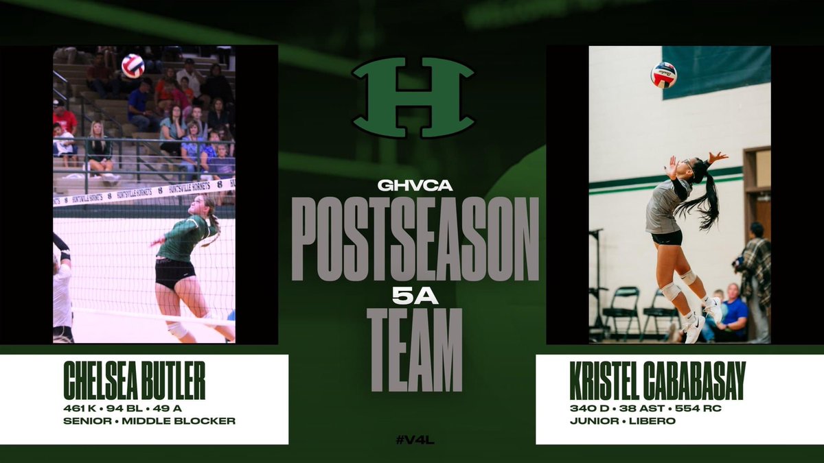 Awards for the 2023 Season are still piling in! Congrats Chelsea and Kristel for being named Greater Houston Area Postseason Team!