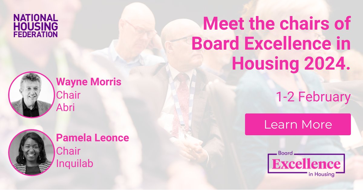 "There’s never been a more important time to get together and take stock of the challenges we’re facing."

Our Group Chair <a href="/WayneYne58/">Wayne Morris</a> is joining <a href="/pg0582/">Pamela</a>, at <a href="/natfedevents/">NHF Events</a> #NHFBoards discussing the upcoming challenges on 1-2 February.

Find out more: bit.ly/3H2HH8v