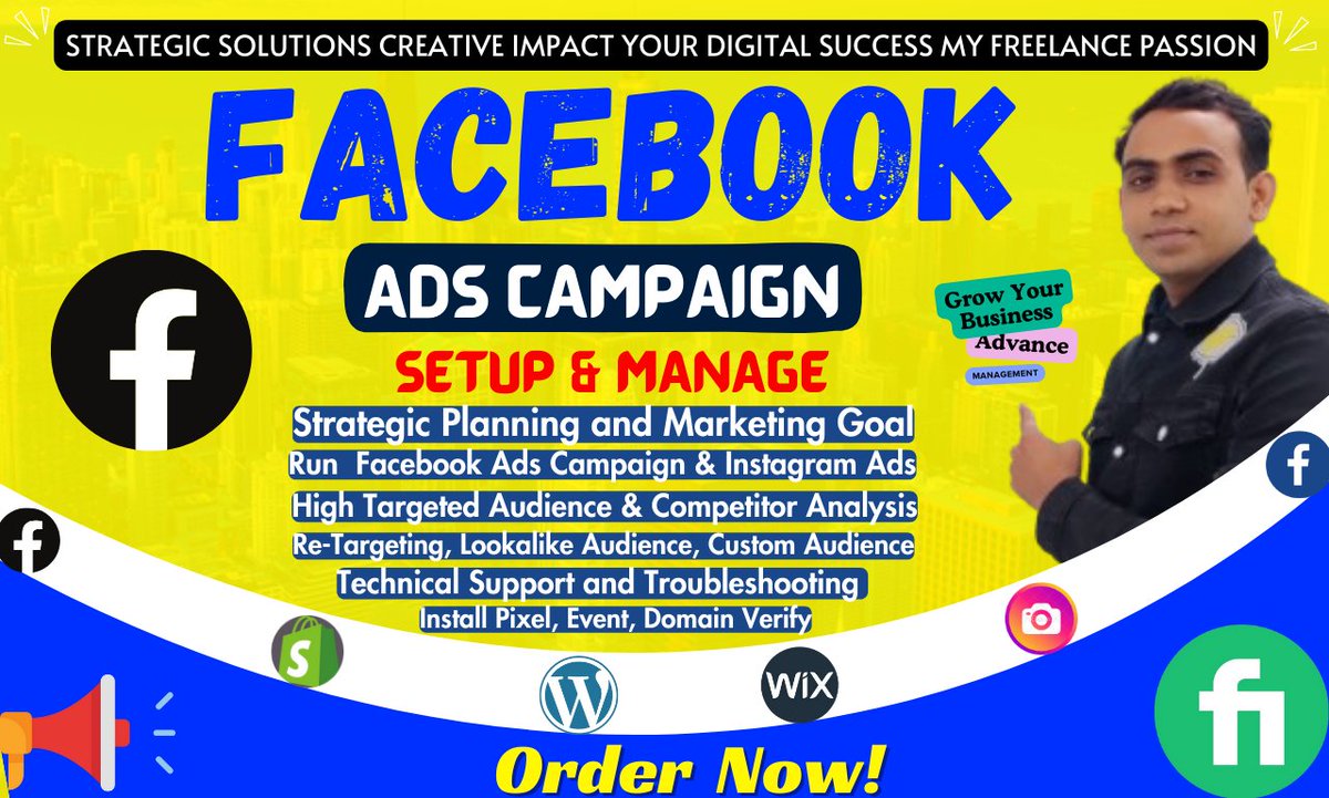 mdmr701's tweet photo. Fueling business success through strategic Facebook Ads campaigns. 🚀 Let's elevate your brand together! #FBAdsExpert #MarketingMagic"
Your brand deserves to shine on Facebook! 🌟 As your Ads campaign manager, I'll optimize every click for maximum impact. Let's get started! https://t.co/soFf8SqMFX